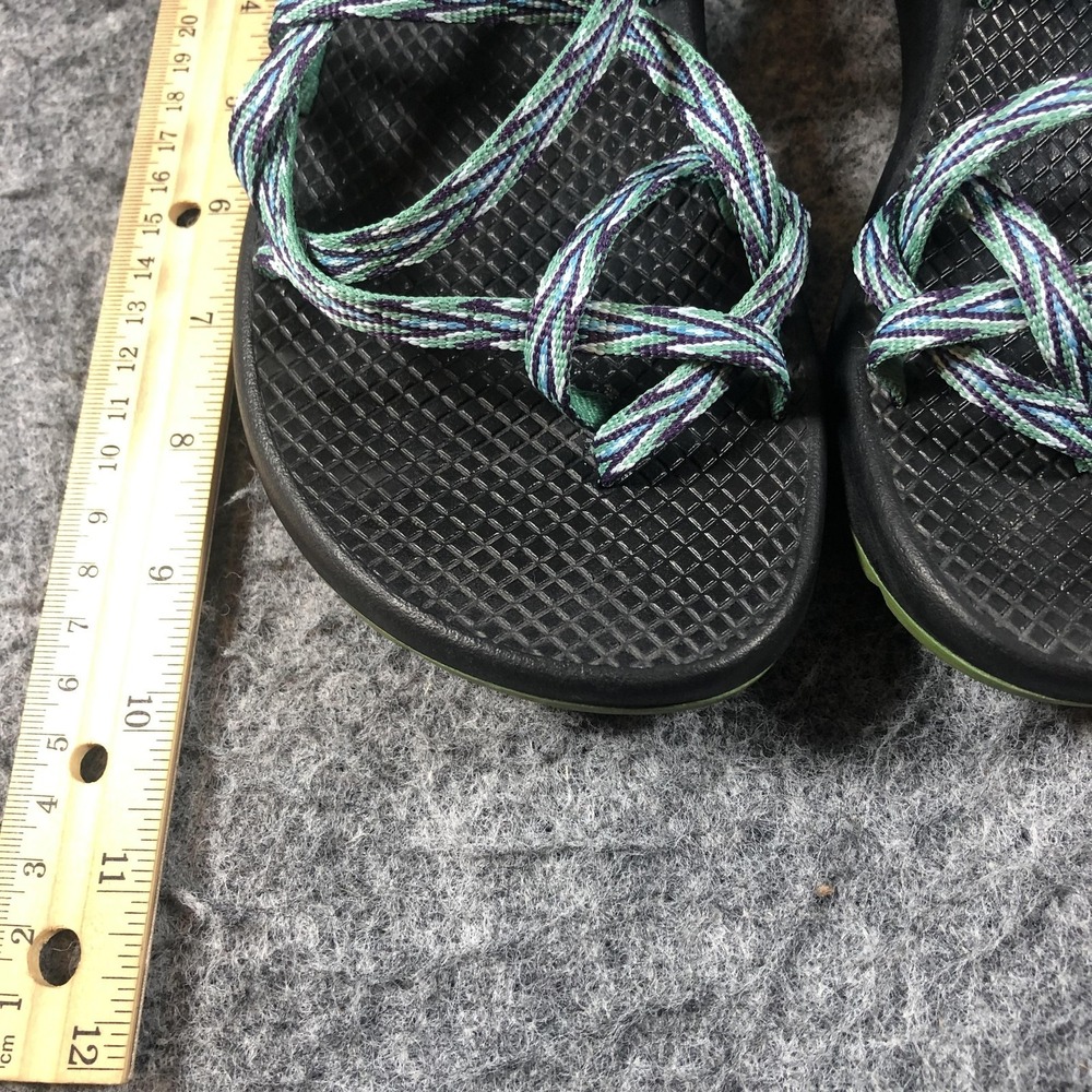 Chaco Z‎ Strap Sandals Womens 7 Black Green Adjustable Hiking Sport Comfort - Picture 11 of 16